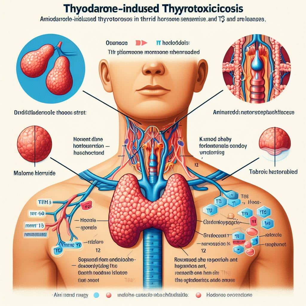 What is amiodarone-induced thyrotoxicosis?